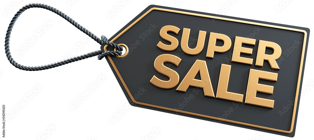 Poster super sale tag isolated discount with transparent background in 3d rendering