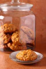 Homemade oat cookies