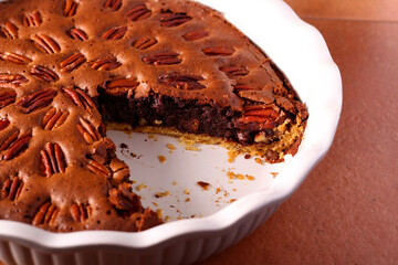 Chocolate pecan pie