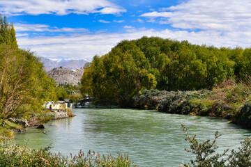 Sangam is the point where the rivers Indus and Zanskar join together - the green hues of Indus clashing with the muddy blue stream of Zanskar

Magnet Hill is a gravity hill located near Leh in Ladakh.