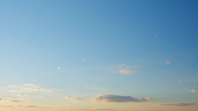 Different shades and light tones. Bright multicolored sky-cloud background. Nature background. Timelapse.
