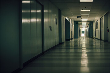 scary hospital corridor