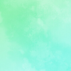 Abstract watercolor green and blue gradient background. Two-color gradient. Modern social media post background.