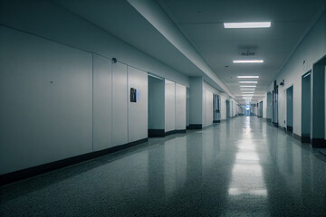 scary hospital corridor