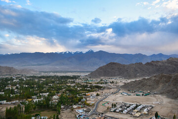 Leh is the joint capital and largest city of Ladakh, a union territory of India.
Leh Palace also known as Lachen Palkar Palace is a former royal palace overlooking the city of Leh.