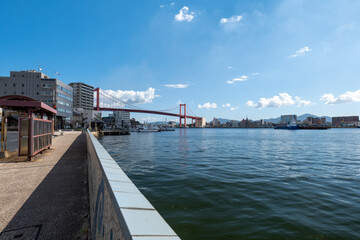 Fototapeta premium 北九州市若松地区の風景