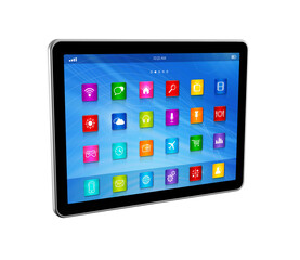 Digital Tablet PC Computer - apps icons interface