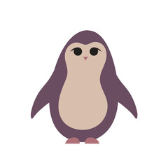 Cute penguin. Vector illustration in cartoon style isolated on a white background.