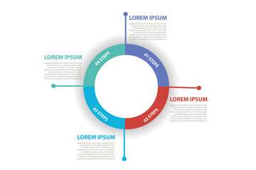 Infographic template for business. 5 Steps Modern Mindmap diagram with topics, presentation vector infographic.