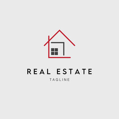 real estate logo vector illustration design used for company identity business