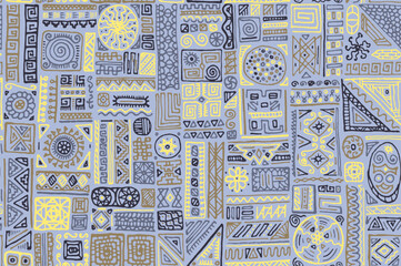 Traditional african vector seamless pattern design