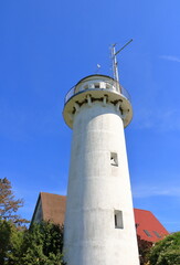 Fototapeta na wymiar Lotsenturm Usedom in Karnin, Germany