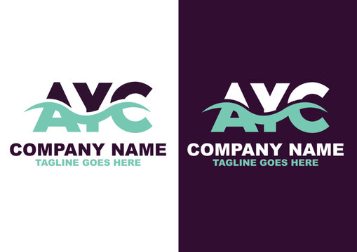 Letter AYC logo design vector template, AYC logo