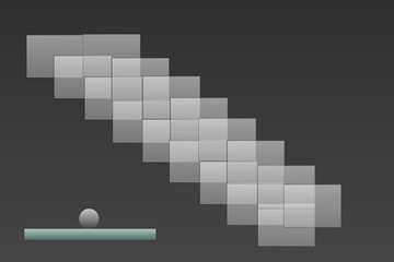 Gray abstract background with squares and blocks