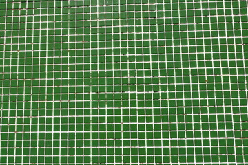 Old green tile wall texture background