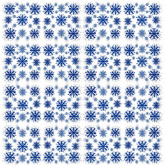 seamless pattern with snowflakes