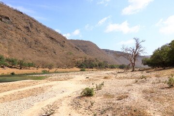 Wadi Dharbat or sometimes spelled Darbat, Salalah, Sultanate of Oman