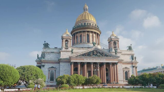 St. Isaac's Cathedral and Alexander Garden. Russia, Saint Petersburg