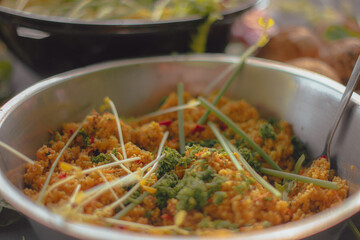 stew with vegetables on an buffet
