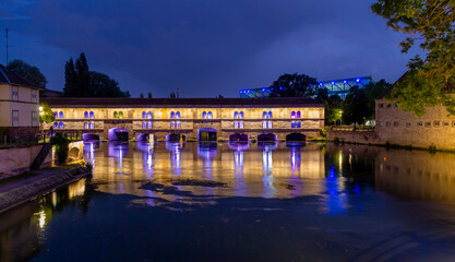 Vauban Dam at night