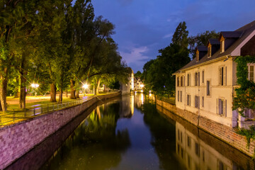 Fototapeta na wymiar Strasbourg at night