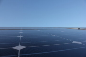 Sun Above the Solar Farm photovoltaic