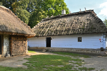 Farm buildings in the Lublin Open Air Village Museum