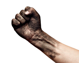 hand dirty strenght power fightworker arm fist