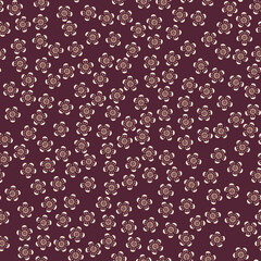 Fototapeta na wymiar Abstract flowers seamless vector pattern