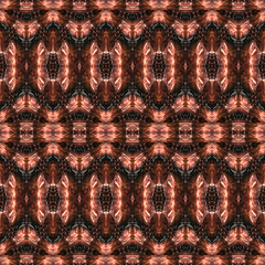 3d effect - abstract copper color metallic surface geometric pattern 