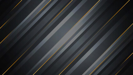 Obraz premium Abstract black vector background with gold stripes