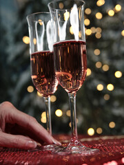 Feierlichkeiten Sekt Anlass Weihnachten Neujahr