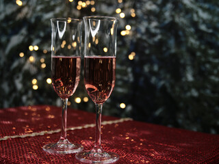 Feierlichkeiten Sekt Anlass Weihnachten Neujahr