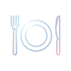 Restaurant icon template
