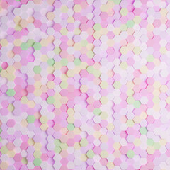 3D rendering Futuristic Honeycomb Mosaic, abstract Background. Realistic geometric mesh cell structure. Sci-fi background with hexagon grid.