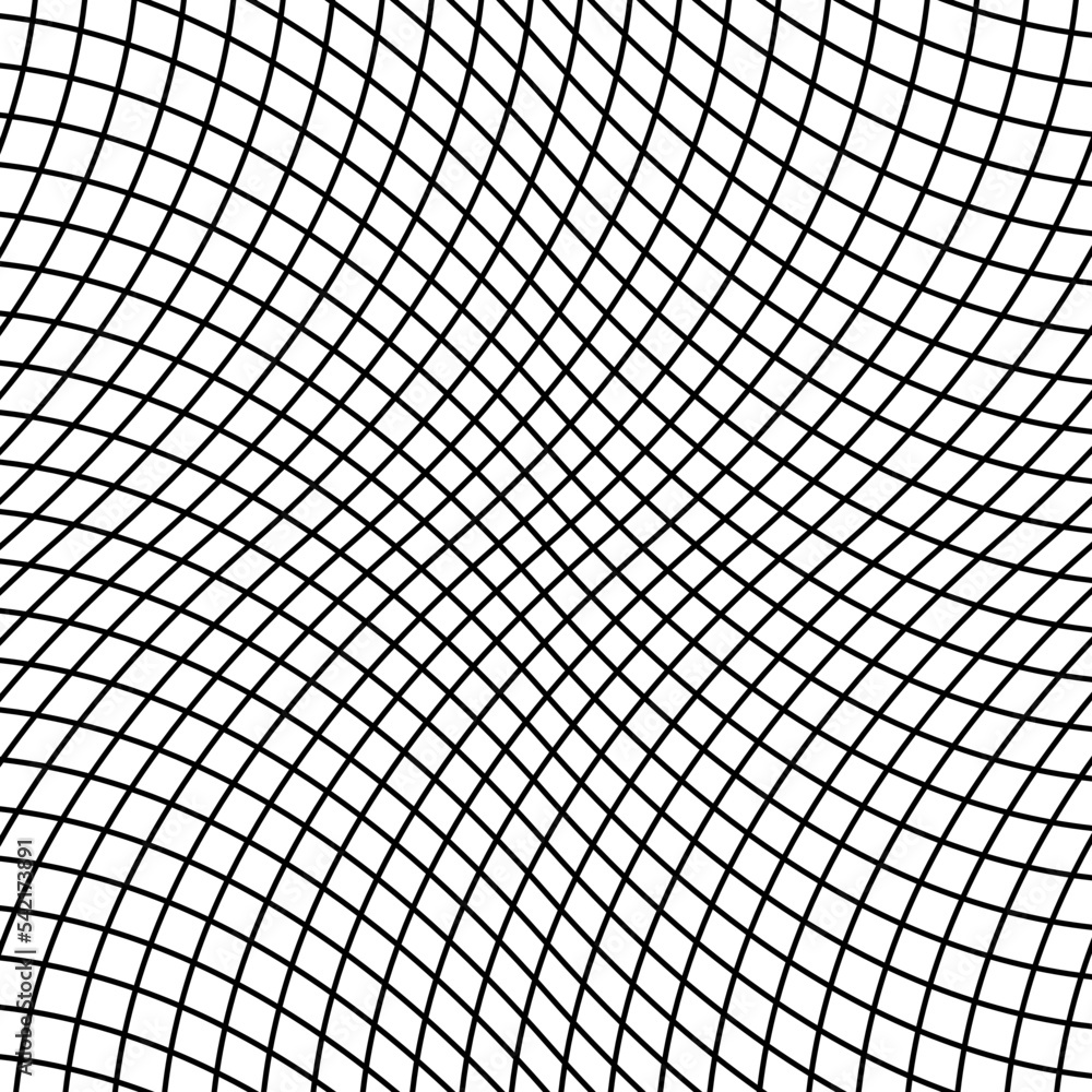 Poster Depth grid angle, lines background sports, squares intersect curves wavy
