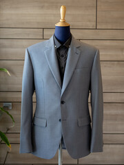 Close up of suit bespoke tailor and detail
