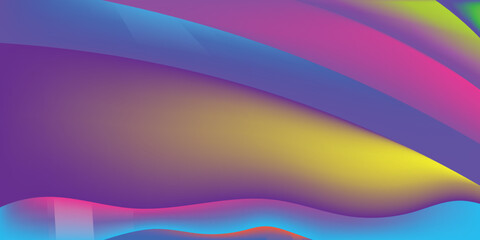 Multicolored abstract gradient wave background
