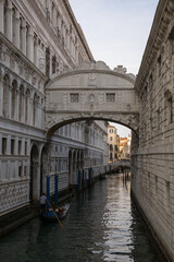 Fototapeta na wymiar Puente de los suspiros de venecia. Bridge of Sighs in Venice.