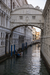 Fototapeta na wymiar Puente de los suspiros de venecia. Bridge of Sighs in Venice.