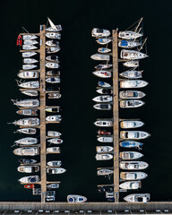 Fototapeta premium przystań jachtowa na molo w sopocie