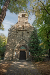 Fototapeta na wymiar St Michael Chapel at Margaret Island - Budapest, Hungary