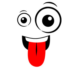 Expressive eyes and mouth PNG
