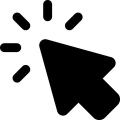 Cursor Click glyph Icon