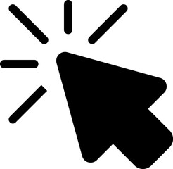 Cursor Click glyph Icon