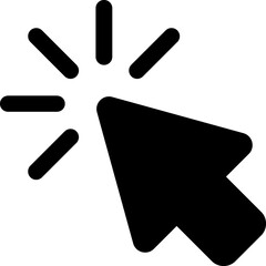 Cursor Click glyph Icon