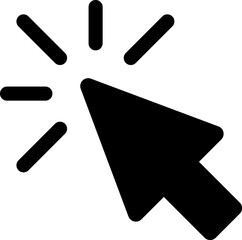 Cursor Click glyph Icon