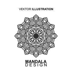 Abstract Mandala Pattern. Vector Illustration