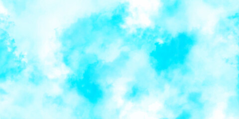 Blue skies with white clouds background. Romantic sky. Abstract nature background of romantic summer blue sky with fluffy clouds. Beautiful puffy clouds in bright blue sky in day sunlight.><