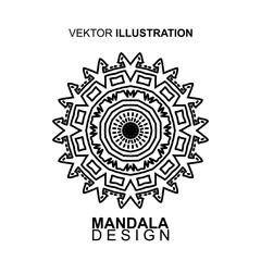 Abstract Mandala Pattern. Vector Illustration